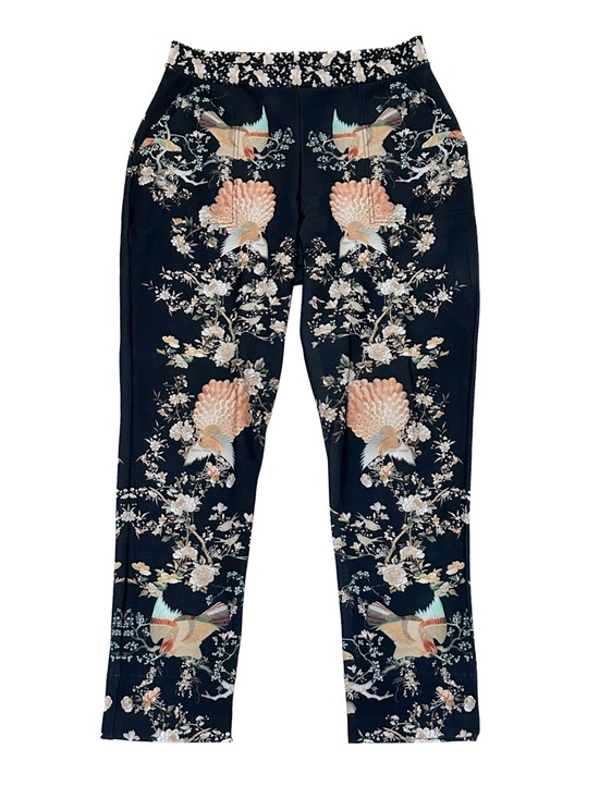 Blackmilk Pants - BlackMilk the Vault Collection Coromandel Screen Cuffed Pants Limited Edition